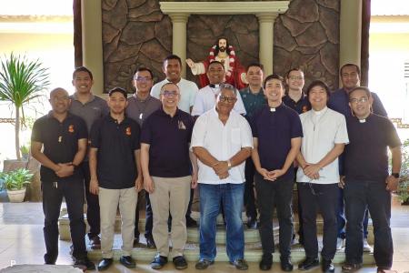 Fr. Orville and the Rogationists in Maumere make a courtesy visit to the Bishop of Maumere. 