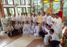 With the Vietnamese religious and Novices 