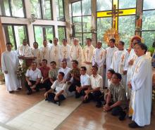 With the Indonesian confreres and Novices 