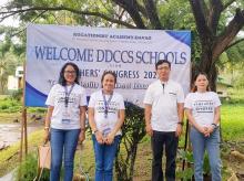 Fr. Francis Escano, President of the Rogationist Academy Davao, together with some RA-D teachers and 