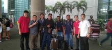 Welcome to the newly arrived Indonesian postulants - at the airport in Manila.