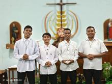 The four new Indonesian postulants. 