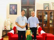 June 2023: Archbishop of Ho Chi Minh City, Mons. Joseph Nguyen Nang, with Fr. Orville Cajigal, Provincial of St. Matthew Province.