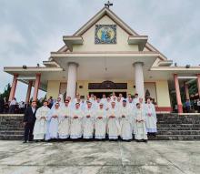 The Rogationist confreres from Vietnam and the Philippines who concelebrated. 