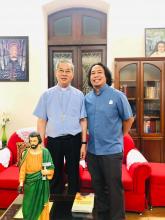Fr. King Cena, Delagate ad personam of the Rogationists in Vietnam and Archbishop Joseph