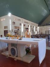 Oct 8: Thanksgiving Mass of Fr. Francis Xavier Thien in his parish in Bao Loc, Diocese of Dalat, Vietnam.