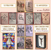 tela degli simboli dei 12 apostoli