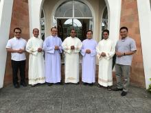 The seven Rogationist Deacons just completed their Spiritual Retreat, guided by Fr. Ulrich Gacayan , at the Hermitage of the John Mary Vianney Galilee Development and Retreat Center for Priests in Tagaytay City.