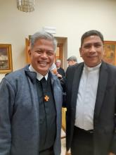 P. Ezpeleta con Fr.llo Armin Luistro, Superiore Generale dei Fratelli di Scuole Cristiane.