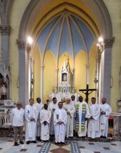 Chiusura del mese mariano nel Santuario di Montalto, con il parrocco p. lorenzo.