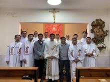 Rogationist priests and the three deacons to be ordained priests on Oct 7.