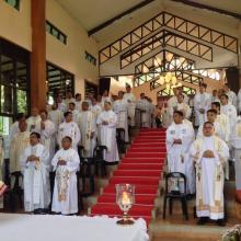 The Holy Eucharist on the second day was presided over by Bishop Reynaldo Evangelista of the Diocese of Imus where the Oasis of Prayer is located.
