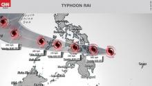 il percorso del tifone.