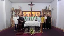Moments of liturgy together at Michael House in the Diocese of Ho Chi Minh City.