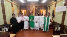 Moments of liturgy together at the Rogate House in the Diocese of Dalat.