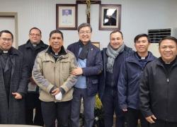 Courtesy visit to Archbishop Simon Ok Hyun Jin of Gwangju.