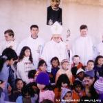 Festa di Santo Annibale. Mons. Pedro Fedalto, Religiosi Rogazionisti e bambini dell’asilo Santo Hilário delle Suore Orsoline.